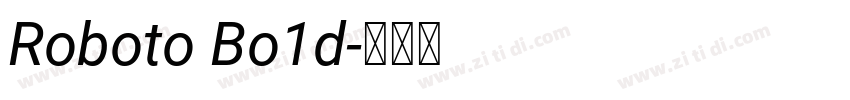 Roboto Bo1d字体转换